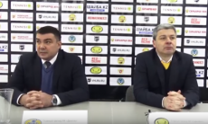 Видео послематчевой пресс-конференции игры ВХЛ «Сарыарка» — «Дизель» 3:2 Б