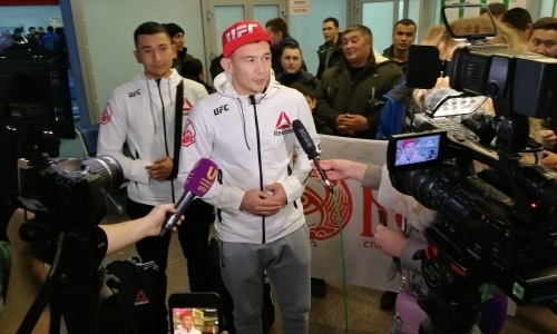 Казахский боец поделился планами после победы в дебютном поединке в UFC