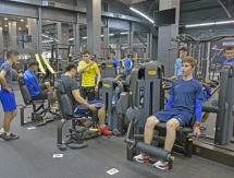 Фоторепортаж с тренировки «Ордабасы» в тренажерном зале