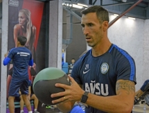 Фоторепортаж с тренировки «Ордабасы» в тренажерном зале