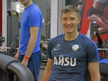 Фоторепортаж с тренировки «Ордабасы» в тренажерном зале