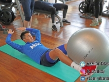 Фоторепортаж с тренировки «Ордабасы» в тренажерном зале на УТС 