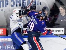 Фоторепортаж с матча КХЛ СКА — «Барыс» 3:2 Б