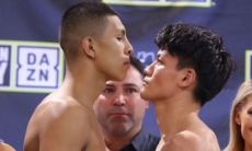 Недопущенный до боя с Головкиным чемпион мира прошел взвешивание перед боем