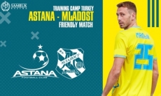 «Астана» объявила состав на товарищеский матч с «Младостью»