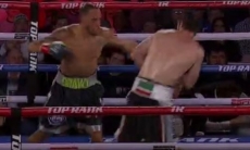 Видео боя с двумя нокдаунами и нокаутом Брант — Байсангуров за титул в весе Головкина