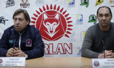 Видео послематчевой пресс-конференции игр плей-офф чемпионата РК «Арлан» — «Алматы» 1:2 Б, 3:0