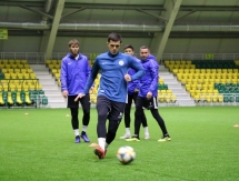 Фоторепортаж с предыгровой тренировки «Иртыша» в Костанае