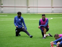 Фоторепортаж с предыгровой тренировки «Иртыша» в Костанае