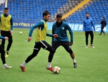 Фоторепортаж с предыгровой тренировки «Иртыша» в Астане