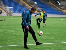 Фоторепортаж с предыгровой тренировки «Иртыша» в Астане