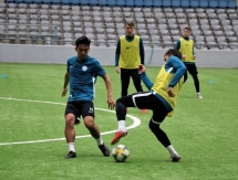 Фоторепортаж с предыгровой тренировки «Иртыша» в Астане