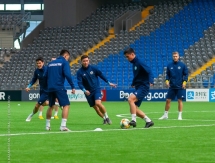 Фоторепортаж с предыгровой тренировки сборной Казахстана