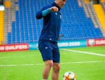 Фоторепортаж с предыгровой тренировки сборной Казахстана