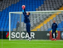 Фоторепортаж с предыгровой тренировки сборной Казахстана