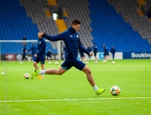 Фоторепортаж с предыгровой тренировки сборной Казахстана