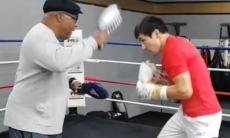 Алимханулы показал видео тренировки в ринге с известным наставником