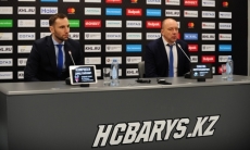 Видео послематчевой пресс-конференции седьмой игры плей-офф КХЛ «Барыс» — «Торпедо» 3:2