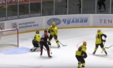 Видеообзор матча плей-офф ВХЛ «Нефтяник» — «Сарыарка» 4:2