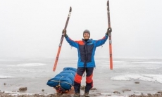 Норвежец за 23 дня пересек на лыжах озеро Балхаш