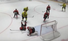 Видеообзор матча плей-офф ВХЛ «Нефтяник» — «Сарыарка» 2:1 ОТ