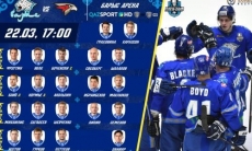 «Барыс» назвал состав на пятый матч плей-офф КХЛ с «Авангардом»