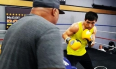 Алимханулы показал видео тренировки в ринге с известным наставником