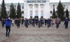 Акмолинские чиновники вышли на разминку