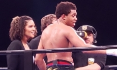 Видео мощного удара с левой. Небитый проспект «вырубил» соперника в вечере бокса с претендентом на пояс в весе Головкина