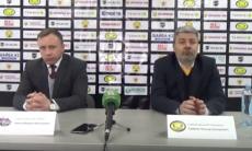 Видео послематчевой пресс-конференции игры ВХЛ «Сарыарка» — «Рубин» 1:0