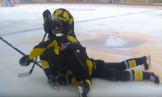 Видео героического поступка, или Как форвард «Сарыарки» проявил мужество, получив травму