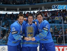 Фоторепортаж с награждения сборной Казахстана на чемпионате мира-2019