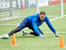 Фоторепортаж с предыгровой тренировки сборной Казахстана