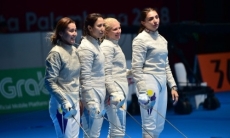 Женская команда Казахстана по фехтованию на сабле уступила в матче за бронзовую медаль ЧА-2019