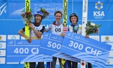 Казахстанец занял третье место на Континентальном Кубке по прыжкам на лыжах с трамплина