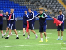 Фоторепортаж с тренировки БАТЭ перед матчем с «Астаной» в Лиге Европы