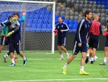Фоторепортаж с тренировки БАТЭ перед матчем с «Астаной» в Лиге Европы