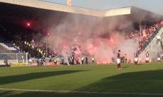 Матч возможных соперников «Астаны» в плей-офф ЛЕ был прерван из-за фанатов