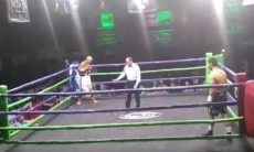 Видео боя казахстанского боксера с нокаутом мексиканца с 42 победами в профи