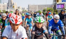 Министр культуры и спорта приняла участие в массовом велопробеге