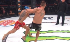 Американец вернулся в Bellator после UFC и встречным с правой оформил нокаут за 17 секунд. Видео