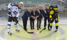 Корешков принял участие в символическом вбрасывании перед матчем «Сарыарки»