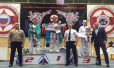 Акмолинская каратистка завоевала «серебро» международного турнира в Томске
