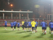 Молодежная сборная Казахстана прибыла в Македонию и провела первую тренировку