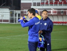 Молодежная сборная Казахстана прибыла в Македонию и провела первую тренировку