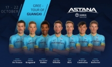 «Астана» огласила состав на «Тур Гуанси»