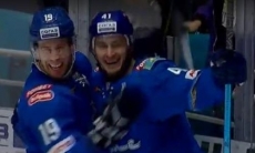 Видео шайбы лидера «Барыса» в первом матче после возвращения в строй