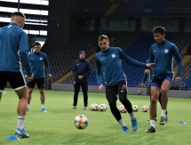 Фоторепортаж с тренировки «Иртыша» на «Астана Арене»