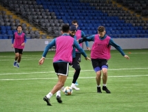 Фоторепортаж с тренировки «Иртыша» на «Астана Арене»