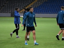 Фоторепортаж с тренировки «Иртыша» на «Астана Арене»